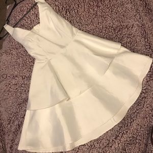 Elegant white cocktail dress